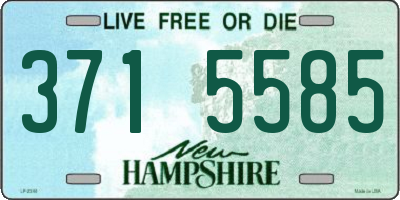NH license plate 3715585