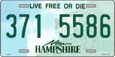NH license plate 3715586