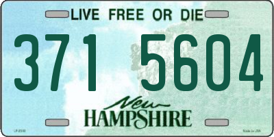 NH license plate 3715604