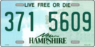 NH license plate 3715609