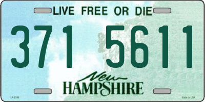 NH license plate 3715611