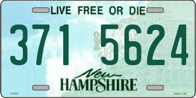 NH license plate 3715624