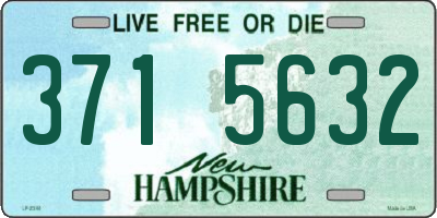 NH license plate 3715632