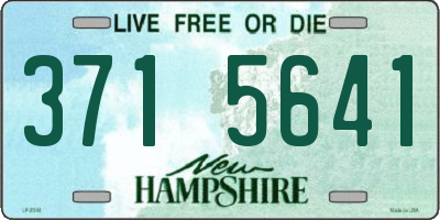 NH license plate 3715641