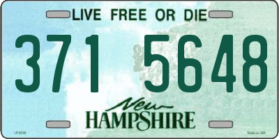 NH license plate 3715648
