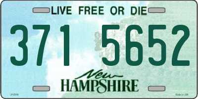 NH license plate 3715652