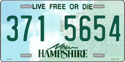 NH license plate 3715654