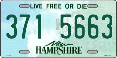 NH license plate 3715663