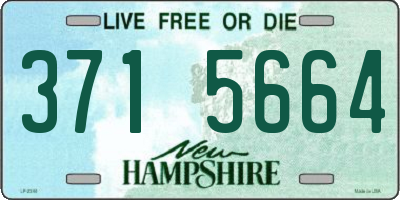 NH license plate 3715664