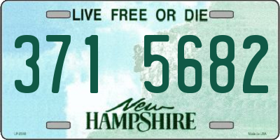 NH license plate 3715682