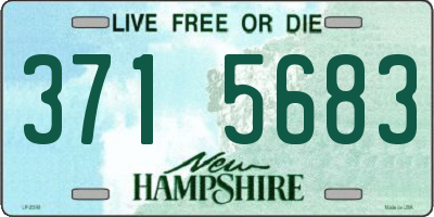 NH license plate 3715683