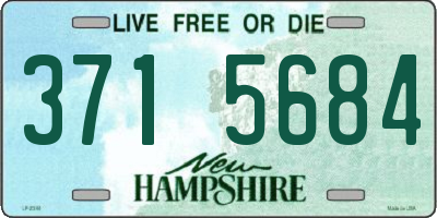 NH license plate 3715684