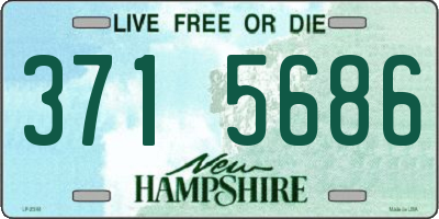 NH license plate 3715686