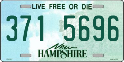 NH license plate 3715696
