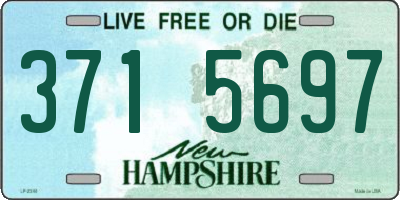 NH license plate 3715697