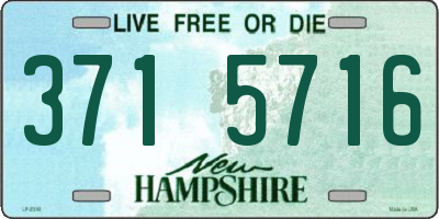 NH license plate 3715716