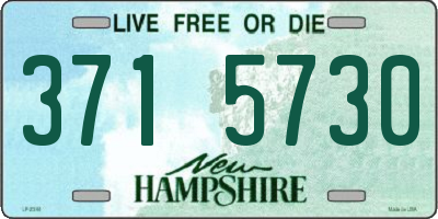 NH license plate 3715730