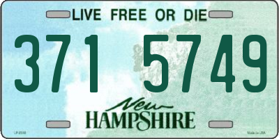 NH license plate 3715749