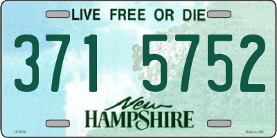 NH license plate 3715752