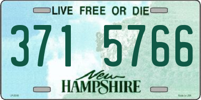 NH license plate 3715766