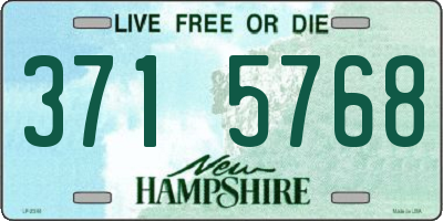 NH license plate 3715768
