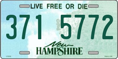 NH license plate 3715772
