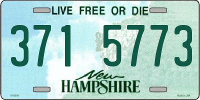 NH license plate 3715773