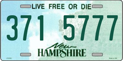 NH license plate 3715777