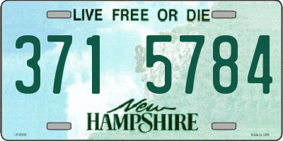 NH license plate 3715784