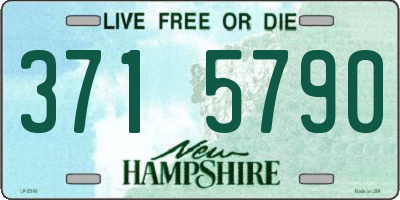 NH license plate 3715790