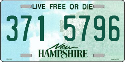 NH license plate 3715796