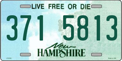 NH license plate 3715813