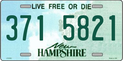 NH license plate 3715821