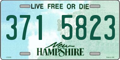 NH license plate 3715823