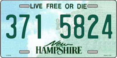 NH license plate 3715824