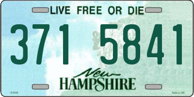 NH license plate 3715841