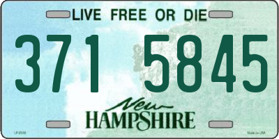 NH license plate 3715845