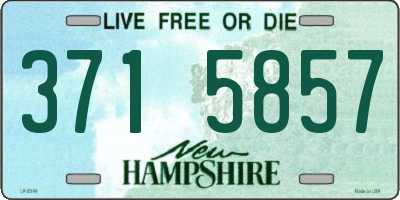 NH license plate 3715857