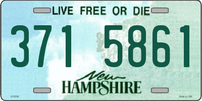 NH license plate 3715861