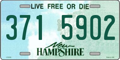 NH license plate 3715902