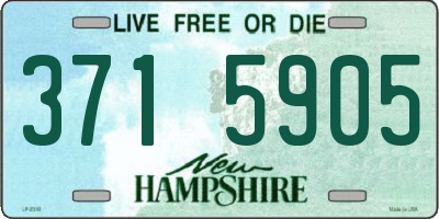NH license plate 3715905