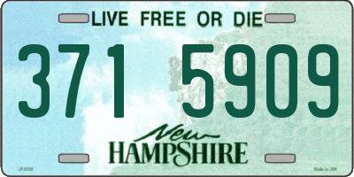 NH license plate 3715909