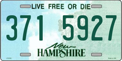 NH license plate 3715927
