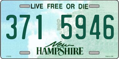 NH license plate 3715946