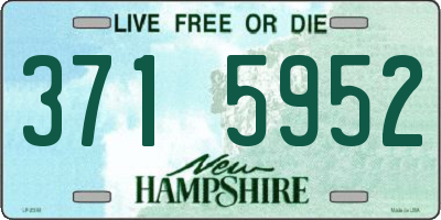 NH license plate 3715952