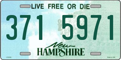NH license plate 3715971