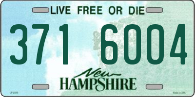 NH license plate 3716004