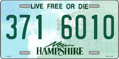 NH license plate 3716010