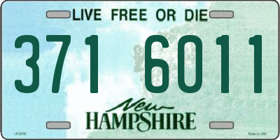 NH license plate 3716011