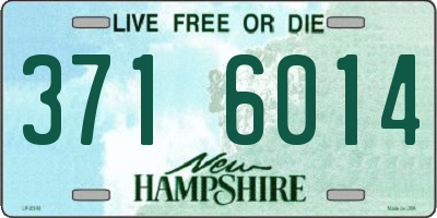 NH license plate 3716014